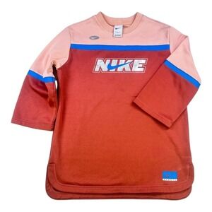 Nike Therma-FIT Icon Clash Girls Colorblock Pullover Sweatshirt L